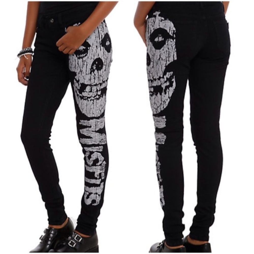 Iron Fist Misfits Skull Fiend Logo Skinny Jeans